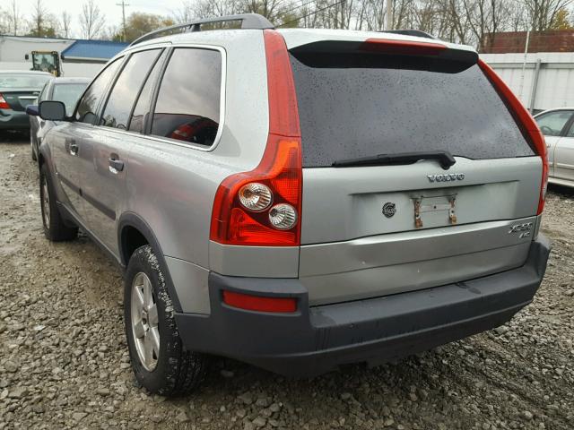 YV1CZ59H341065363 - 2004 VOLVO XC90 SILVER photo 3