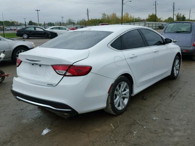 1C3CCCAB1FN640398 - 2015 CHRYSLER 200 LIMITE WHITE photo 4