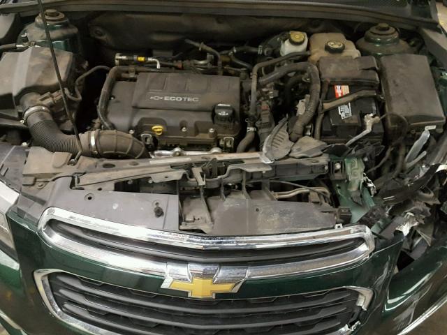 1G1PE5SB0F7229119 - 2015 CHEVROLET CRUZE GREEN photo 7