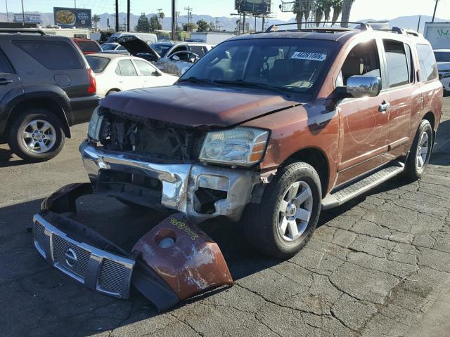 5N1AA08BX4N712298 - 2004 NISSAN ARMADA SE ORANGE photo 2