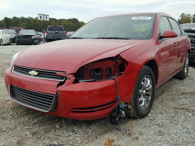 2G1WB58K489193495 - 2008 CHEVROLET IMPALA LS RED photo 2