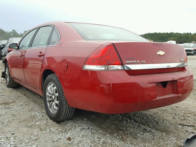 2G1WB58K489193495 - 2008 CHEVROLET IMPALA LS RED photo 3