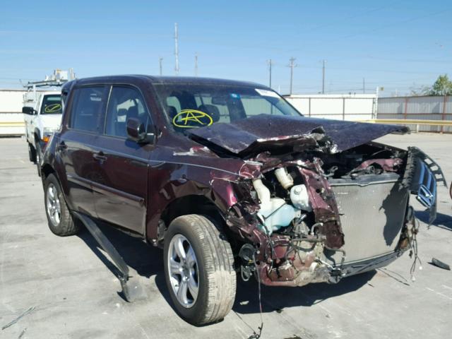 5FNYF3H52CB011025 - 2012 HONDA PILOT EXL PURPLE photo 1