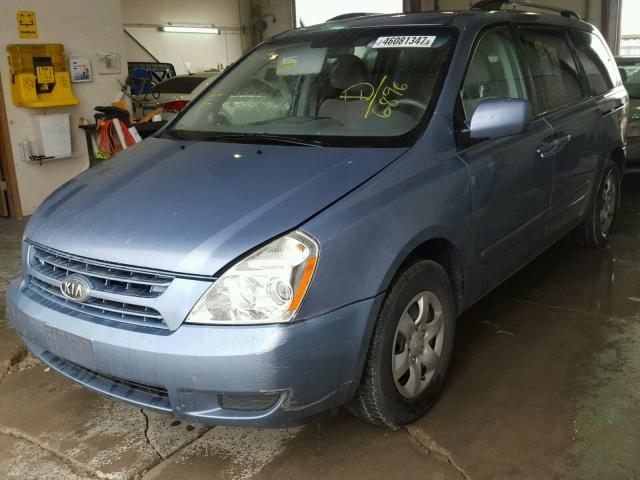 KNDMB233396296896 - 2009 KIA SEDONA EX BLUE photo 2