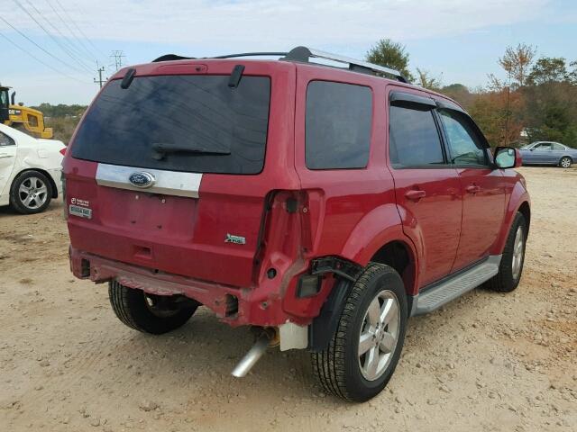 1FMCU9EG7AKB64732 - 2010 FORD ESCAPE LIM RED photo 4