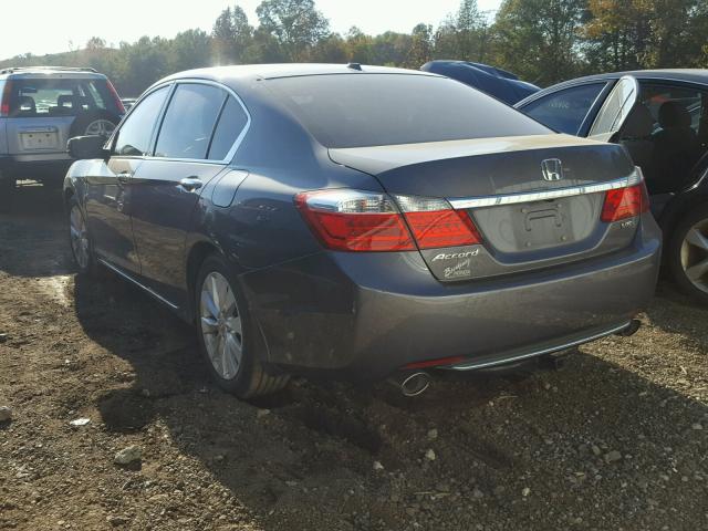 1HGCR3F80DA041148 - 2013 HONDA ACCORD EXL GRAY photo 3