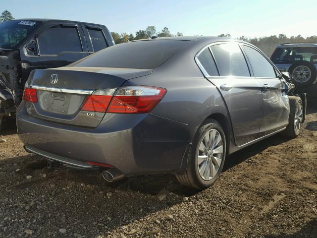 1HGCR3F80DA041148 - 2013 HONDA ACCORD EXL GRAY photo 4