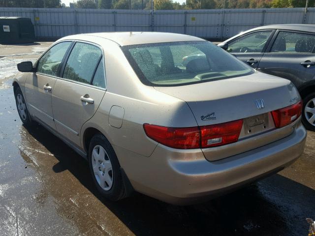 1HGCM56425A079067 - 2005 HONDA ACCORD LX GOLD photo 3