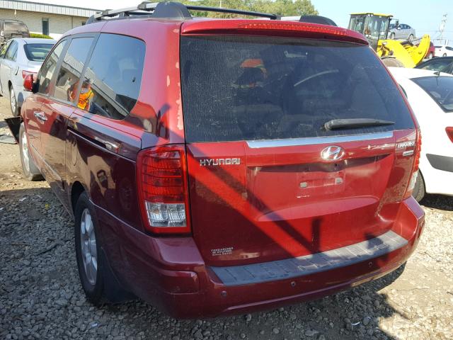 KNDMC233986048258 - 2008 HYUNDAI ENTOURAGE RED photo 3