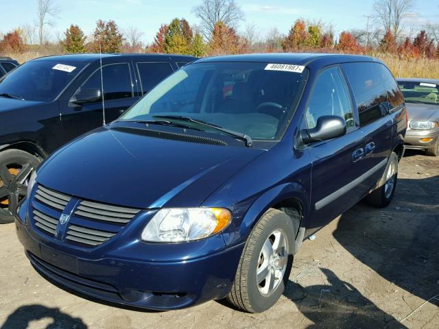 1D4GP45R56B691518 - 2006 DODGE CARAVAN SX BLUE photo 2