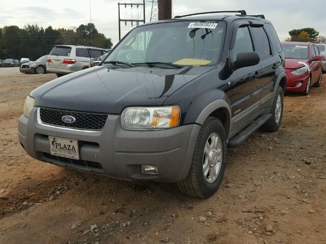 1FMYU04182KB54131 - 2002 FORD ESCAPE XLT BLACK photo 2