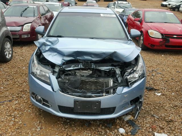 1G1PH5SC0C7312321 - 2012 CHEVROLET CRUZE LTZ BLUE photo 9