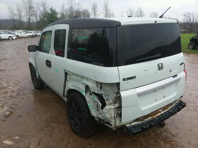 5J6YH28339L001106 - 2009 HONDA ELEMENT LX WHITE photo 3