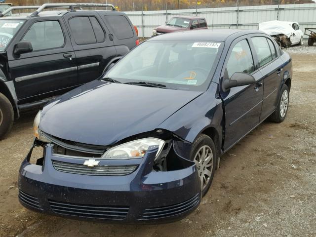 1G1AB5F50A7144177 - 2010 CHEVROLET COBALT LS BLUE photo 2