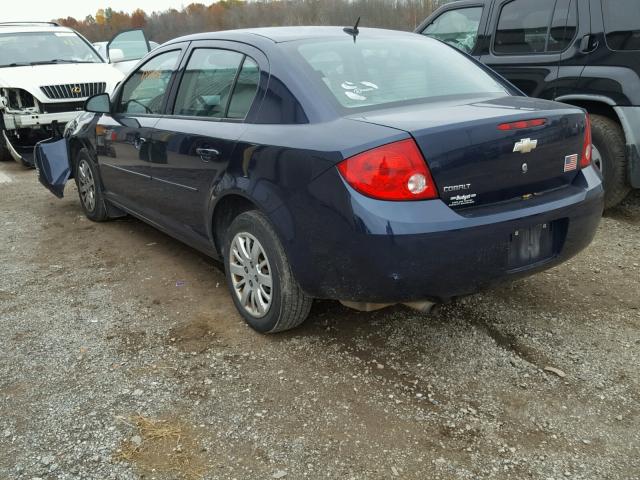 1G1AB5F50A7144177 - 2010 CHEVROLET COBALT LS BLUE photo 3