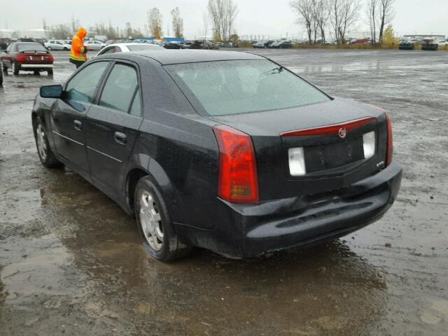 1G6DM577740134504 - 2004 CADILLAC CTS BLACK photo 3