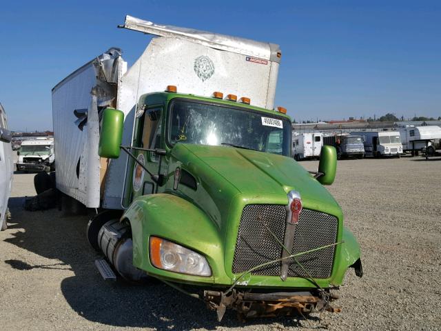 2NKHHM6X5EM421440 - 2014 KENWORTH CONSTRUCTI GREEN photo 1