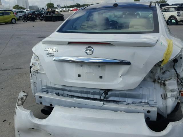 1N4AA5AP2AC867707 - 2010 NISSAN MAXIMA WHITE photo 9