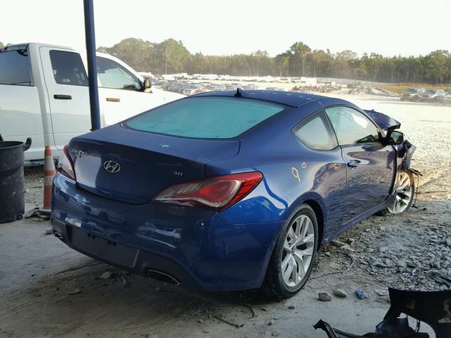 KMHHT6KJ1FU127999 - 2015 HYUNDAI GENESIS CO BLUE photo 4