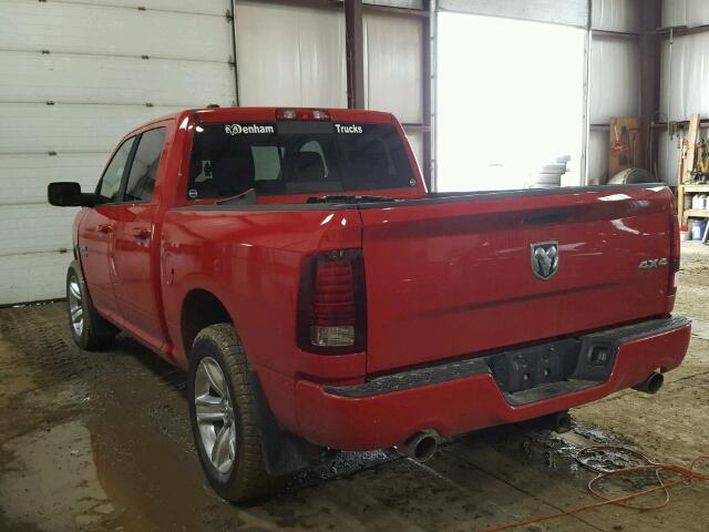 1C6RR7MT4ES280955 - 2014 RAM 1500 SPORT RED photo 3