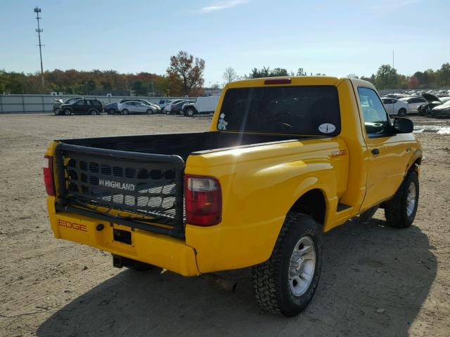 1FTYR10U33TA16455 - 2003 FORD RANGER YELLOW photo 4