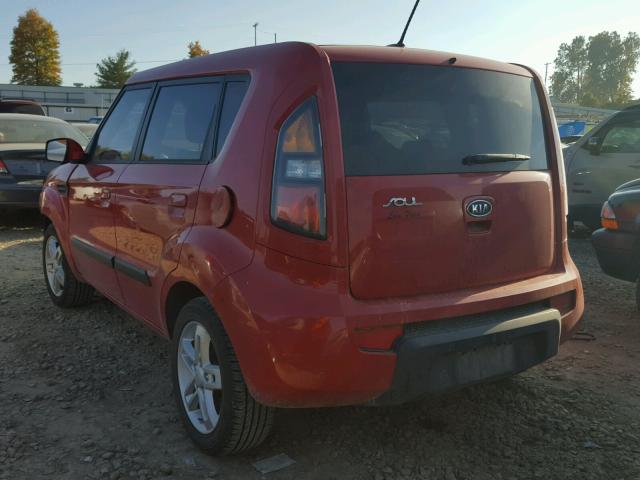 KNDJT2A26A7067881 - 2010 KIA SOUL + RED photo 3