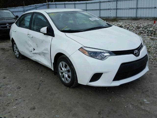 2T1BURHE2EC093392 - 2014 TOYOTA COROLLA L WHITE photo 1