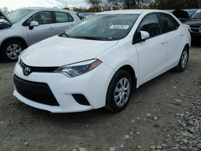 2T1BURHE2EC093392 - 2014 TOYOTA COROLLA L WHITE photo 2