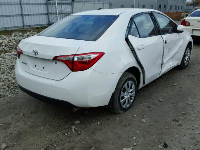 2T1BURHE2EC093392 - 2014 TOYOTA COROLLA L WHITE photo 4