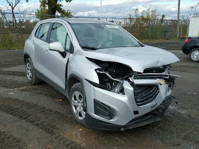 3GNCJKSB9GL247929 - 2016 CHEVROLET TRAX LS GRAY photo 1