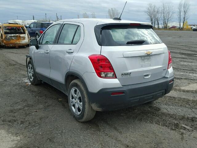 3GNCJKSB9GL247929 - 2016 CHEVROLET TRAX LS GRAY photo 3