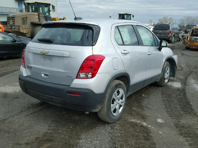 3GNCJKSB9GL247929 - 2016 CHEVROLET TRAX LS GRAY photo 4