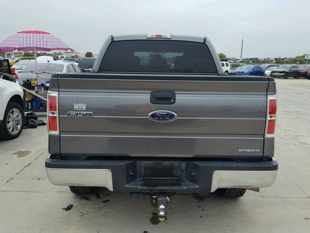 1FTFW1EF7BFA06289 - 2011 FORD F150 CHARCOAL photo 10