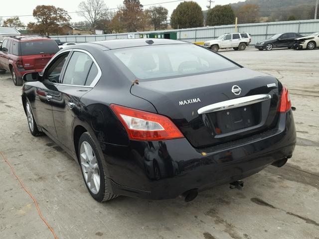 1N4AA5AP7AC874166 - 2010 NISSAN MAXIMA S BLACK photo 3