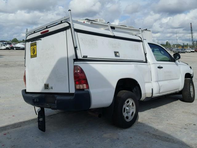 5TENX22N46Z277474 - 2006 TOYOTA TACOMA WHITE photo 4