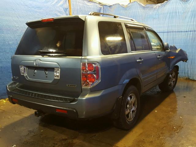 2HKYF18506H543142 - 2006 HONDA PILOT EX GRAY photo 4