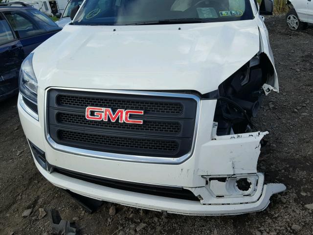 1GKKVPKD0EJ375749 - 2014 GMC ACADIA SLE WHITE photo 10