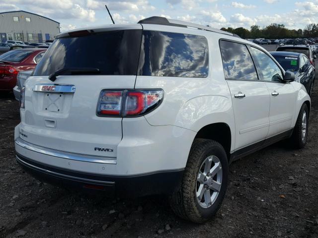 1GKKVPKD0EJ375749 - 2014 GMC ACADIA SLE WHITE photo 4