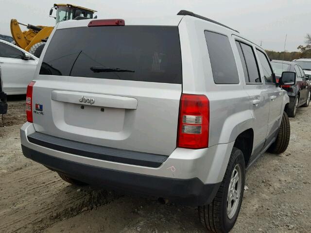 1J4NF1GB1BD173677 - 2011 JEEP PATRIOT SP SILVER photo 4