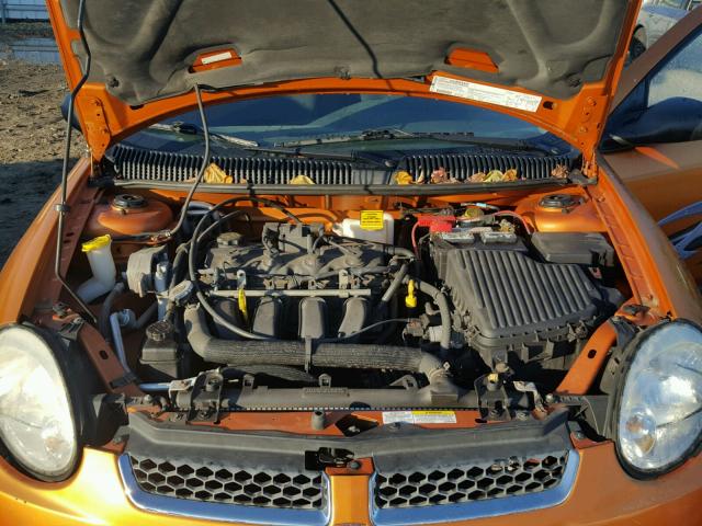 1B3ES56CX5D128360 - 2005 DODGE NEON SXT ORANGE photo 7