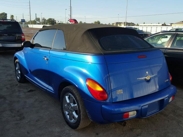 3C3EY55E95T266227 - 2005 CHRYSLER PT CRUISER BLUE photo 3