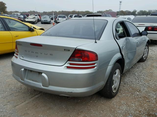 1B3EL46X85N606473 - 2005 DODGE STRATUS SX SILVER photo 4