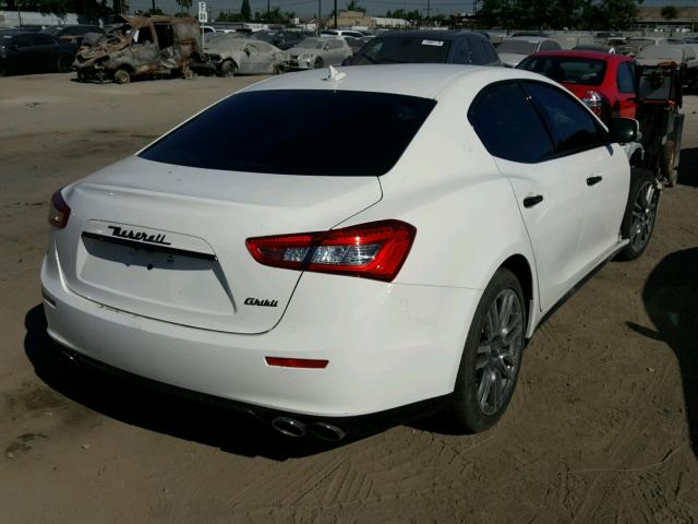 ZAM57XSA2G1176421 - 2016 MASERATI GHIBLI WHITE photo 4