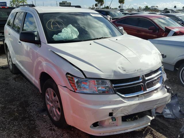 3C4PDCAB9GT238043 - 2016 DODGE JOURNEY SE WHITE photo 1