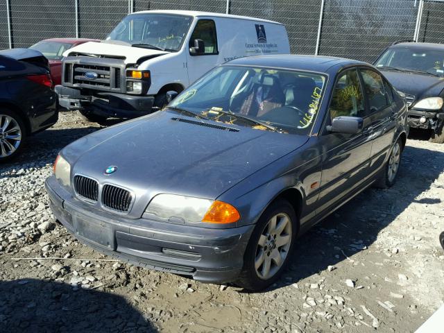 WBAAN37491ND46956 - 2001 BMW 325 BLUE photo 2