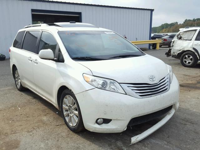 5TDYK3DC2BS014677 - 2011 TOYOTA SIENNA XLE WHITE photo 1