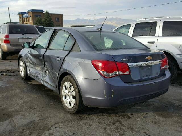 1G1PB5SH4D7259198 - 2013 CHEVROLET CRUZE LS BLUE photo 3