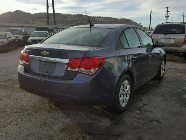 1G1PB5SH4D7259198 - 2013 CHEVROLET CRUZE LS BLUE photo 4