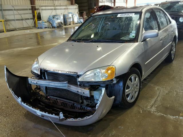 2HGES26743H611781 - 2003 HONDA CIVIC EX SILVER photo 2