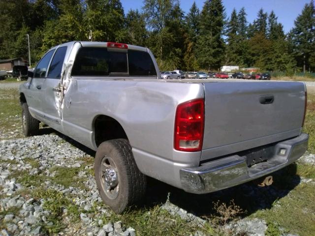 3D7KS28C95G801273 - 2005 DODGE RAM 2500 S SILVER photo 3